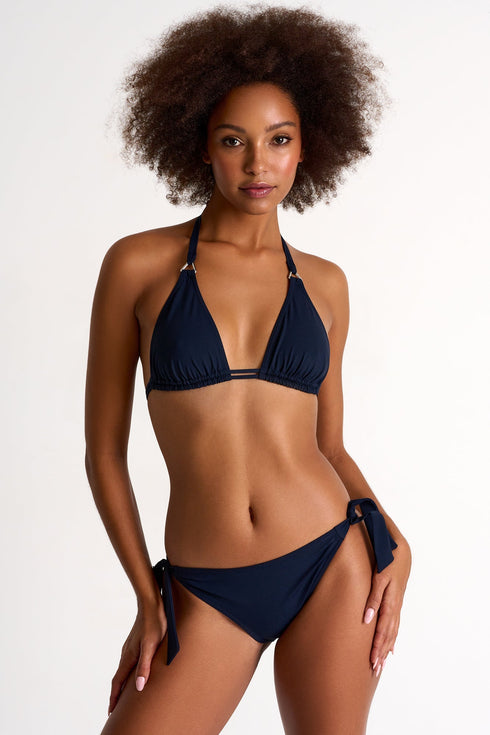 Bikini Bottom Tied At The Hips - 42490-31-590 4 / 590 Navy / 75% POLYAMIDE, 25% ELASTANE